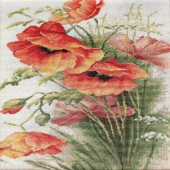 Outlet 🔔 Crafting Spark (Wizardi) - Poppies B213L Counted Cross-Stitch Kit ✔️