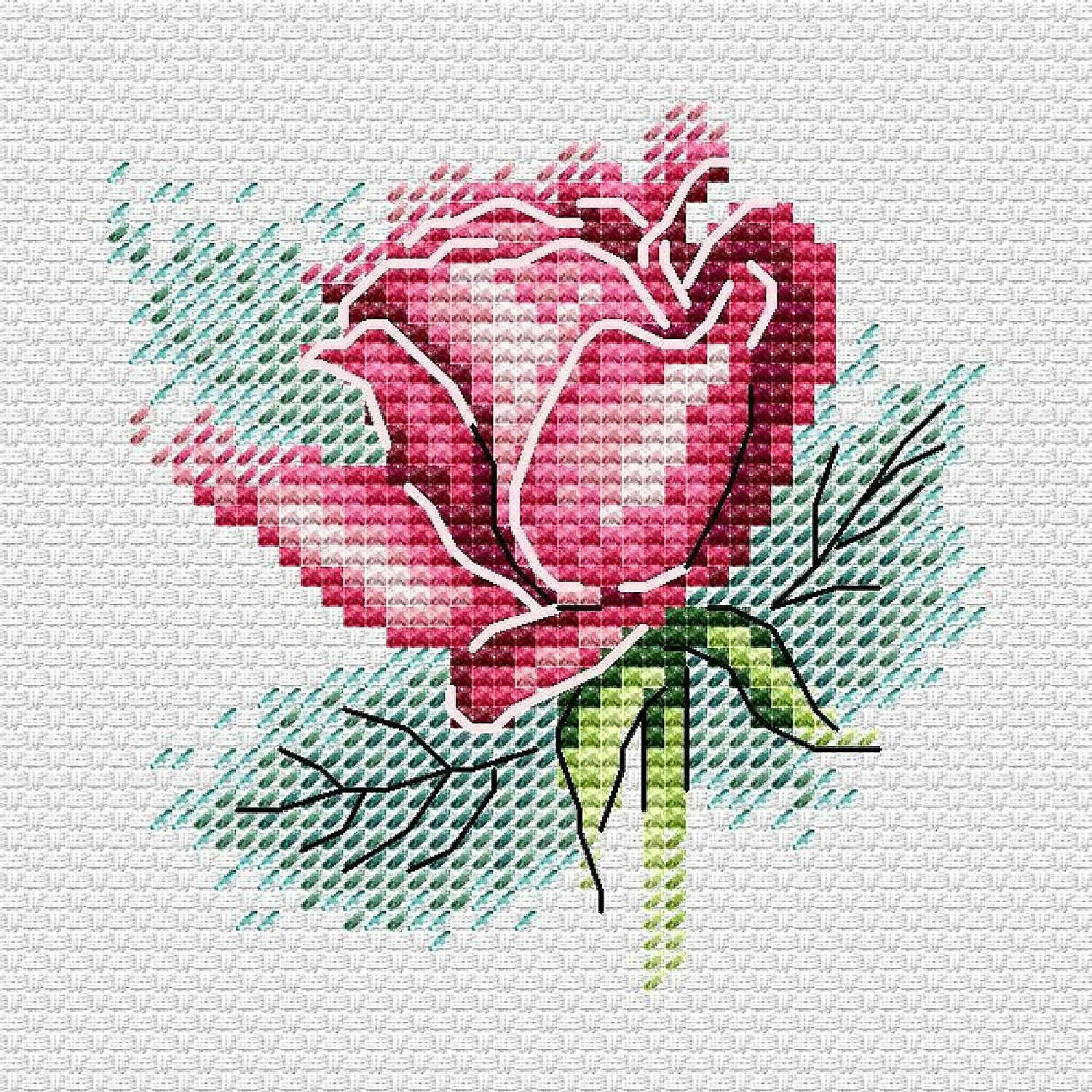 Budget ๐ Crafting Spark (Wizardi) - Rose SM-631 Counted Cross Stitch Kit ๐ฅฐ 3 Budget ๐ Crafting Spark (Wizardi) - Rose SM-631 Counted Cross Stitch Kit ๐ฅฐ