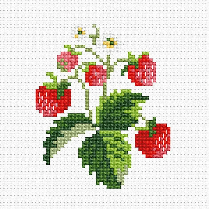 Brand new ๐ Crafting Spark (Wizardi) - Strawberries B015L Counted Cross-Stitch Kit ๐ 3 Brand new ๐ Crafting Spark (Wizardi) - Strawberries B015L Counted Cross-Stitch Kit ๐