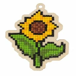 Budget ⌛ Crafting Spark (Wizardi) - Sunflower WWP326 Diamond Painting on Plywood Kit 🌟