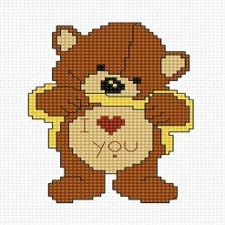 Best deal 🔔 Crafting Spark (Wizardi) - Teddy Bear B086L Counted Cross-Stitch Kit ✨