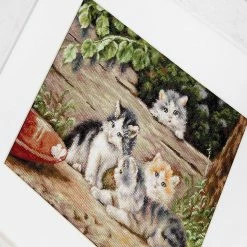Promo 🥰 Crafting Spark (Wizardi) - The Cats B556L Counted Cross-Stitch Kit 🌟 -Crafts For Her Shop crafting spark wizardi the cats b556l counted cross stitch kit14222266 a03NOWA