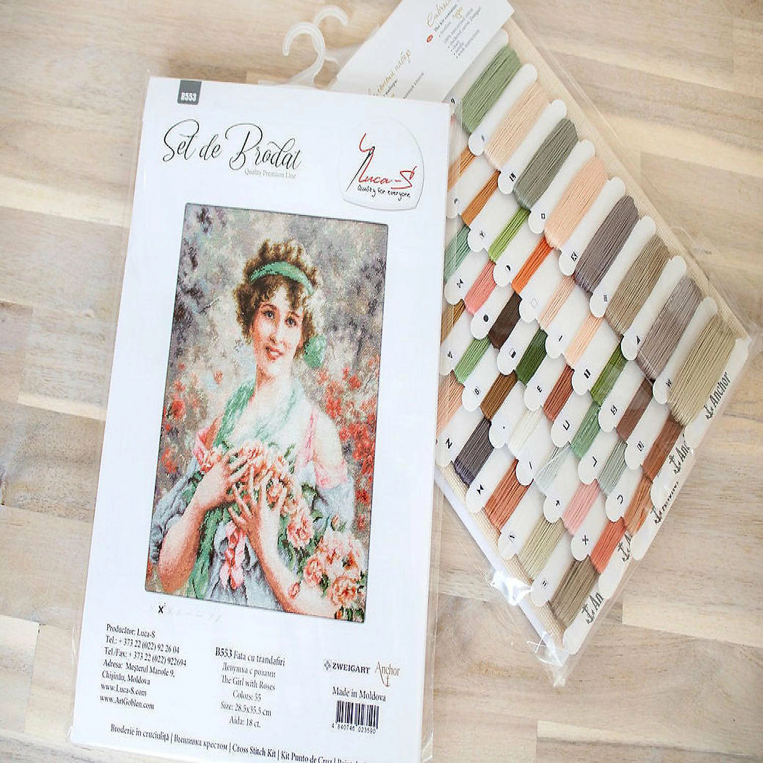 Promo ๐ Crafting Spark (Wizardi) - The Girl with Roses B553L Counted Cross-Stitch Kit ๐ฅฐ 6 Promo ๐ Crafting Spark (Wizardi) - The Girl with Roses B553L Counted Cross-Stitch Kit ๐ฅฐ - Image 4