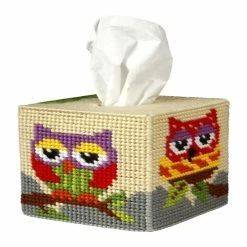Best Pirce 🛒 Crafting Spark (Wizardi) - Tissue box cover - needlepoint (halfstitch) kit "Rose" 5101 ✨