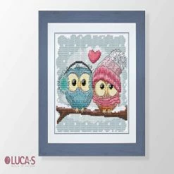 Cheapest ❤️ Crafting Spark (Wizardi) - Two Cute Owls B1400L Counted Cross-Stitch Kit ✨ -Crafts For Her Shop crafting spark wizardi two cute owls b1400l counted cross stitch kit14222290 a01NOWA