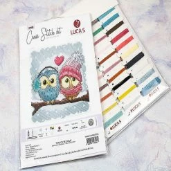 Cheapest ❤️ Crafting Spark (Wizardi) - Two Cute Owls B1400L Counted Cross-Stitch Kit ✨ -Crafts For Her Shop crafting spark wizardi two cute owls b1400l counted cross stitch kit14222290 a02NOWA