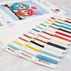 Cheapest ❤️ Crafting Spark (Wizardi) - Two Cute Owls B1400L Counted Cross-Stitch Kit ✨ -Crafts For Her Shop crafting spark wizardi two cute owls b1400l counted cross stitch kit14222290 a03NOWA
