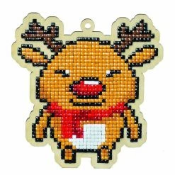 Best Sale 👍 Crafting Spark (Wizardi) - Winter Deer WWP150 Diamond Painting on Plywood Kit 👍