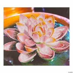 Best Sale 😍 Diamond Art Lotus Flower Advanced Craft Kit - Makes 1 👍