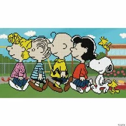 Promo 🥰 Diamond Dotz Diamond Embroidery Facet Art Kit 10"X18"-The Peanuts Gang 🎉