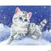 Coupon ✨ Diamond Dotz Diamond Embroidery Facet Art Kit 11"X14"-Kitten In The Snow with Frame 🔥 1 Coupon ✨ Diamond Dotz Diamond Embroidery Facet Art Kit 11"X14"-Kitten In The Snow with Frame 🔥 -Crafts For Her Shop diamond dotz diamond embroidery facet art kit 11x14 kitten in the snow with frame14098941