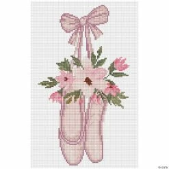 Wholesale ⌛ Diamond Dotz Diamond Embroidery Facet Art Kit 14.57"X9.45"-Ballet Slippers with Frame ⭐