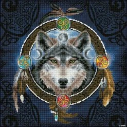 Hot Sale 👍 Diamond Dotz Diamond Embroidery Facet Art Kit 20.3"X20.3"-Celtic Wolf Guide 🔥