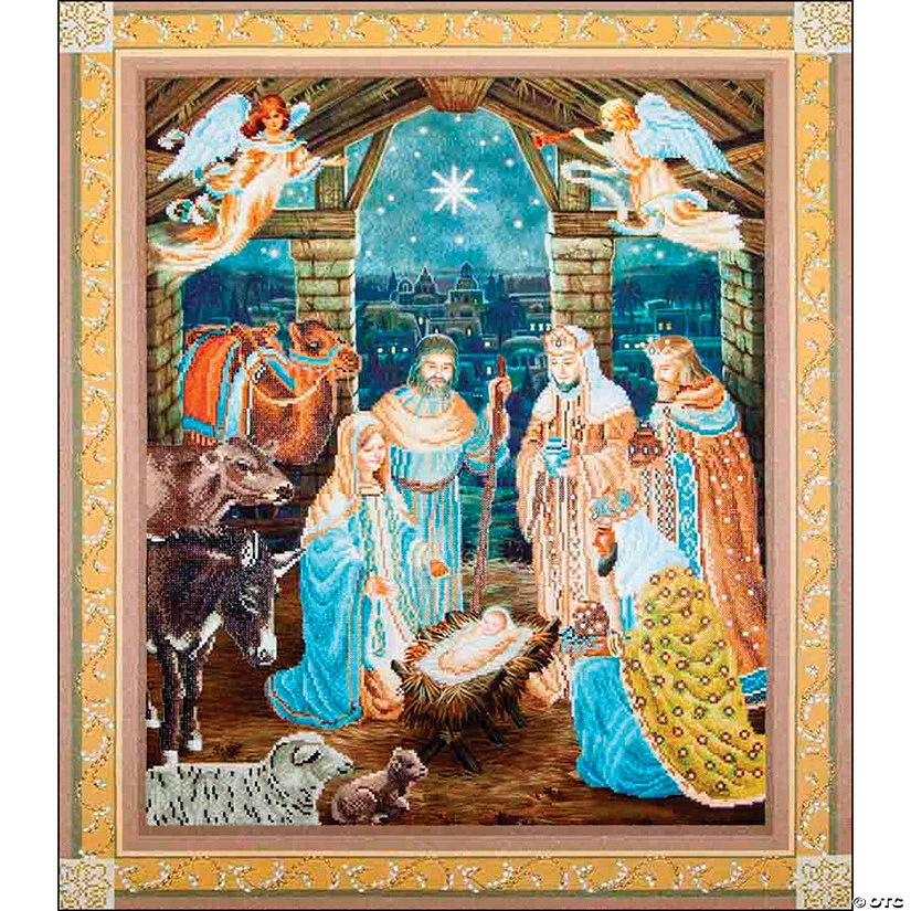 Promo ๐ Diamond Dotz Diamond Embroidery Facet Art Kit 37.25"X43.25"-Nativity Scene ๐ 3 Promo ๐ Diamond Dotz Diamond Embroidery Facet Art Kit 37.25"X43.25"-Nativity Scene ๐