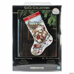 Best deal 🎁 Dimensions Gold Collection Counted Cross Stitch Kit 16" Long-Santa's Journey Stocking (18 Count) 🔥 -Crafts For Her Shop dimensions gold collection counted cross stitch kit 16 long santas journey stocking 18 count14099166 a01