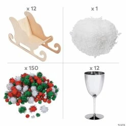 Top 10 ✔️ DIY 🎅 Christmas Sleigh Craft Kit for 12 🤩 -Crafts For Her Shop diy christmas sleigh craft kit for 1214110192 a02