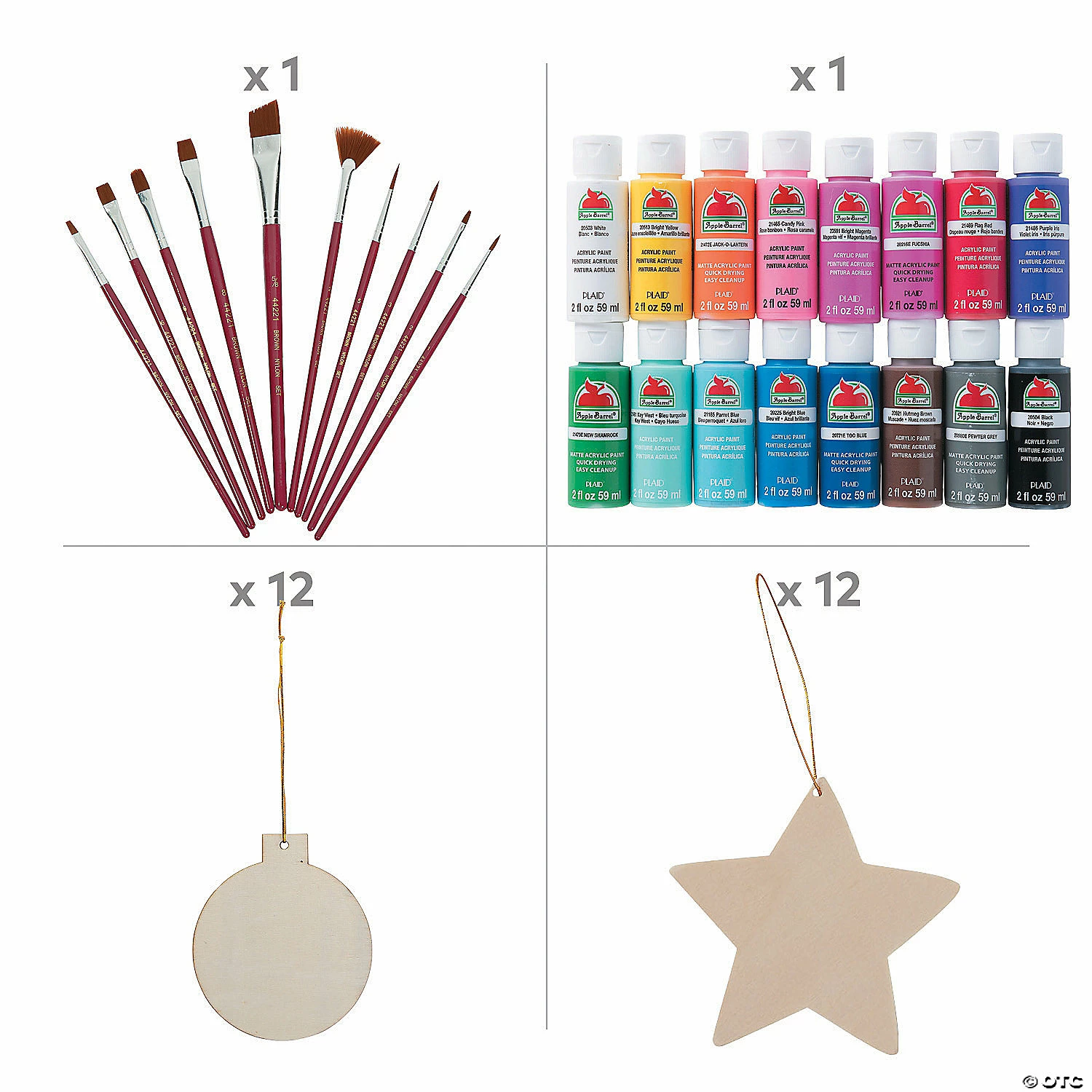 Coupon ๐ฏ DIY Unfinished Wood ๐
Christmas Ornament Craft Kit Assortment - Makes 24 ๐ฏ 4 Coupon ๐ฏ DIY Unfinished Wood ๐
Christmas Ornament Craft Kit Assortment - Makes 24 ๐ฏ - Image 2