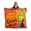 Flash Sale 👍 Dr. Seuss™ The Grinch 💀 Halloween Fleece Throw Craft Kit ✨ -Crafts For Her Shop dr seuss the grinch halloween fleece throw craft kit13982688