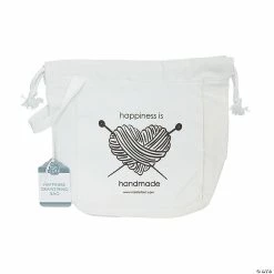 Hot Sale 😍 Fair Isle® Happiness Is Handmade Canvas Drawstring Wrist Bag 🎉