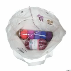 Promo 😍 Fair Isle® Happiness Is Handmade Canvas Project Bag ✔️ -Crafts For Her Shop fair isle sup sup happiness is handmade canvas project bag13939229 a01