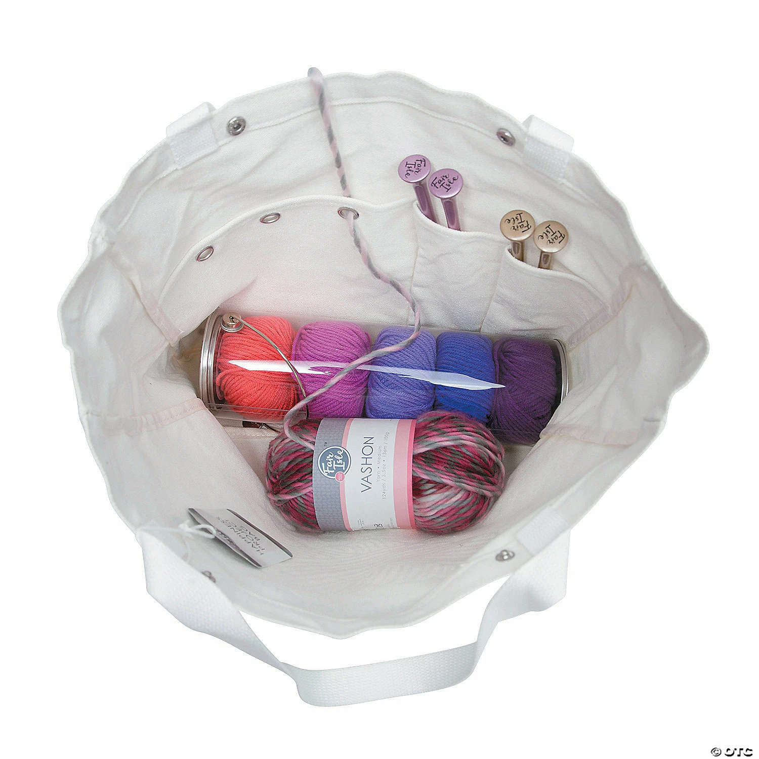 Promo 🌟 Fair Isle® To Knit Or Not To Knit Canvas Project Bag 🌟 4 Promo 🌟 Fair Isle® To Knit Or Not To Knit Canvas Project Bag 🌟 - Image 2