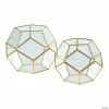 Promo 👍 Gold Geometric Terrarium Candle Holders - 2 Pc. 👍 -Crafts For Her Shop gold geometric terrarium candle holders 2 pc 13759798