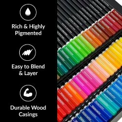 Buy ⭐ Hippie Crafter 72 Watercolor Pencils Set 😀 -Crafts For Her Shop hippie crafter 72 watercolor pencils set14219368 a01NOWA