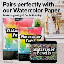 Buy ⭐ Hippie Crafter 72 Watercolor Pencils Set 😀 -Crafts For Her Shop hippie crafter 72 watercolor pencils set14219368 a02NOWA