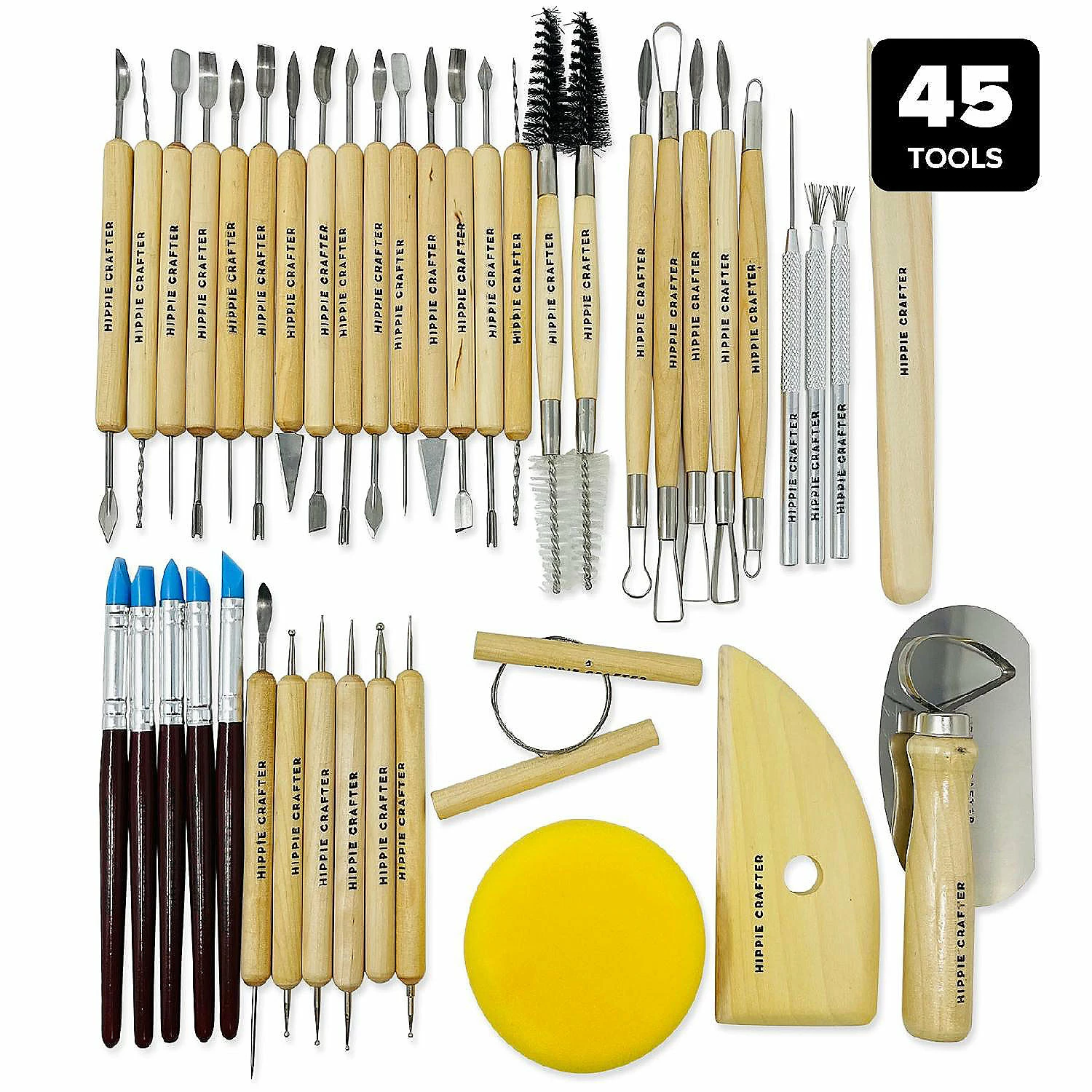 Brand new ๐ Hippie Crafter Clay Tools Set 45 Pieces โ๏ธ 5 Brand new ๐ Hippie Crafter Clay Tools Set 45 Pieces โ๏ธ - Image 3