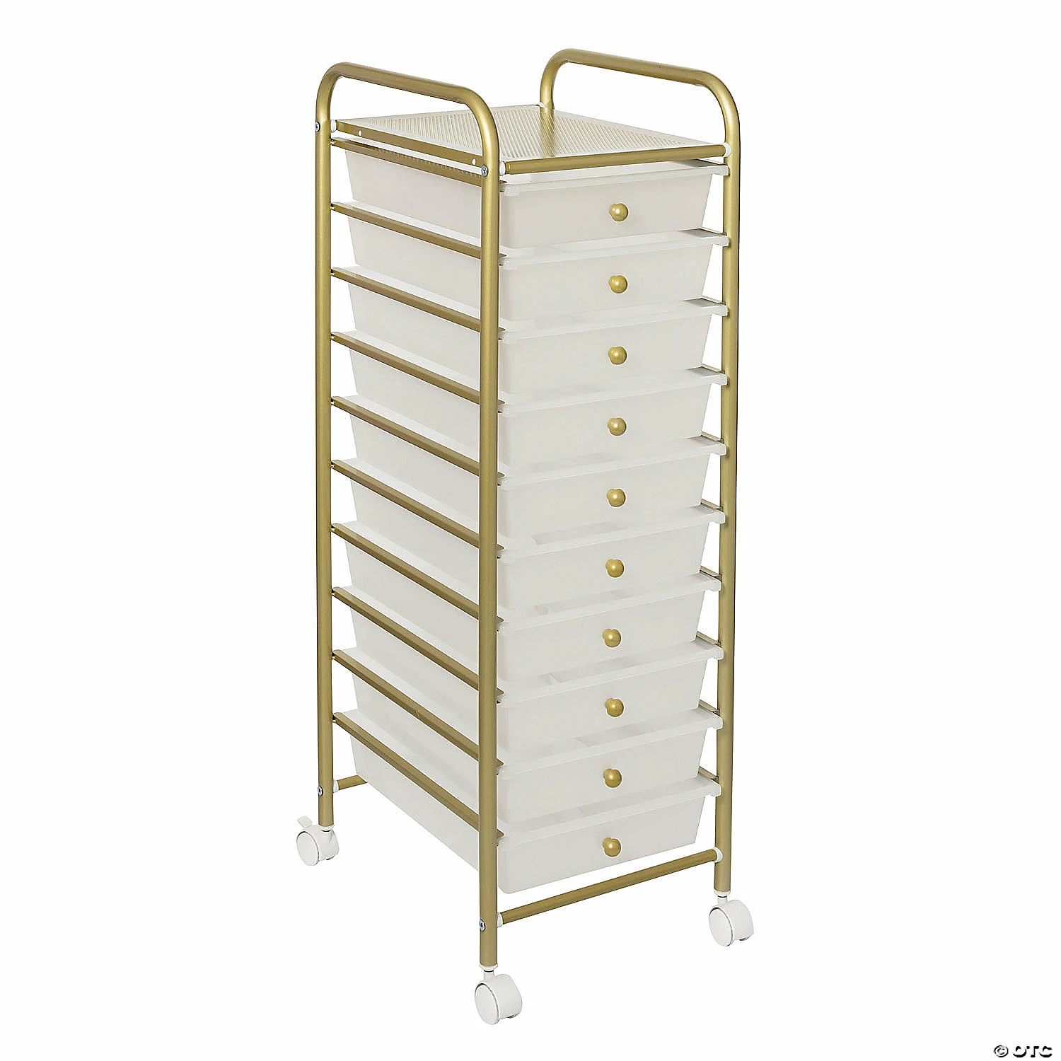 Best Pirce 🔥 Honey Can Do 10-Drawer Metal Rolling Storage Cart - Gold 🧨 4 Best Pirce 🔥 Honey Can Do 10-Drawer Metal Rolling Storage Cart - Gold 🧨 - Image 2