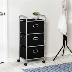 New 🧨 Honey Can Do 3 Drawer Rolling Cart - Black 🤩 -Crafts For Her Shop honey can do 3 drawer rolling cart black14093449 a02