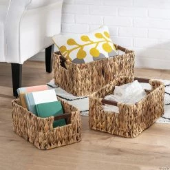 Deals ⭐ Honey Can Do 3 Piece Natural Baskets - Square 😀 -Crafts For Her Shop honey can do 3 piece natural baskets square14093524 a02