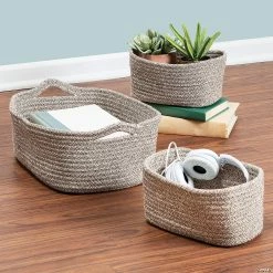 Best Pirce 🛒 Honey Can Do 3Piece Nested Texture Baskets 👏 -Crafts For Her Shop honey can do 3piece nested texture baskets14093515 a02