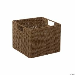 Cheap 😀 Honey Can Do Parchment Cord Crate - Brown 🔔 -Crafts For Her Shop honey can do parchment cord crate brown14093470 a01