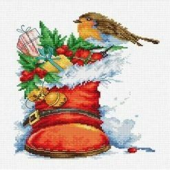 Best Sale ❤️ Luca-S - ❄ Christmas boot B2310L Counted Cross-Stitch Kit 😀