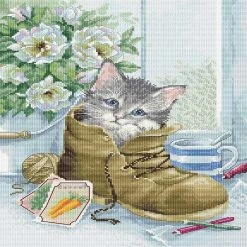 Deals 😍 Luca-S - Cute Kitten B2391L Counted Cross-Stitch Kit ⌛