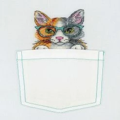 Best deal 😍 MP Studia - Cat Cross Stitch on Clothes kit B-247 / SV-247 ❤️