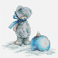 Outlet 🔥 MP Studia - ❄ Christmas Bear M-101 / SM-101 Counted Cross Stitch Kit 🤩
