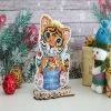 Brand new 👍 MP Studia - 🎄 Christmas Tree Ornament. Baby Tiger P-588 Plastic Canvas Counted Cross Stitch Kit ✔️ -Crafts For Her Shop mp studia christmas tree ornament baby tiger p 588 plastic canvas counted cross stitch kit14191563NOWA