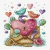 Brand new 🔔 MP Studia - Heart SM-602 Counted Cross-Stitch Kit 🎁 -Crafts For Her Shop mp studia heart sm 602 counted cross stitch kit14191353NOWA