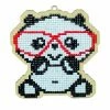 New 🔔 Panda in Glasses WWP152 Diamond Painting on Plywood Kit 🤩 -Crafts For Her Shop panda in glasses wwp152 diamond painting on plywood kit14192452NOWA
