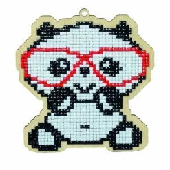 New ๐ Panda in Glasses WWP152 Diamond Painting on Plywood Kit ๐คฉ