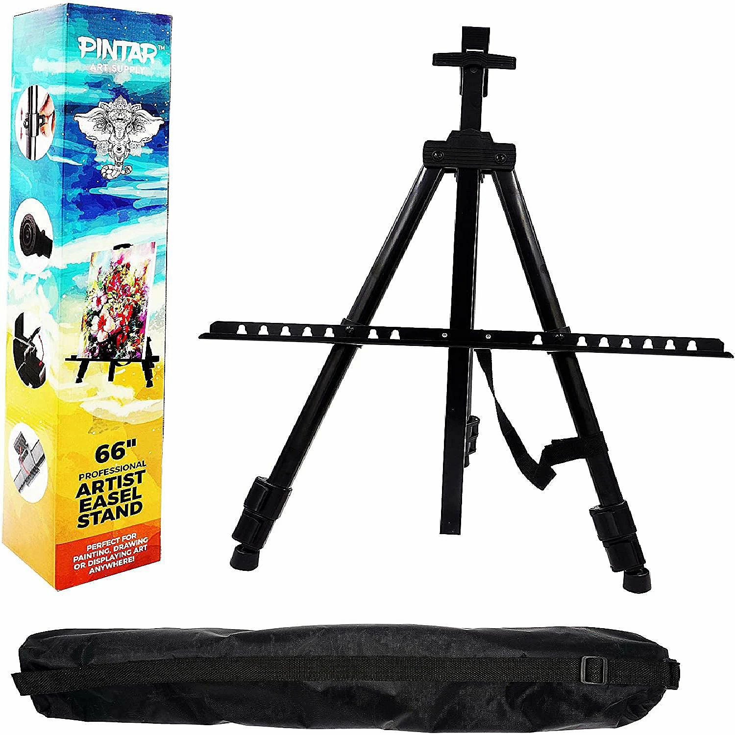 Wholesale ๐ Pintar Art Supply Professional Adjustable Artist Easel Stand with Travel Carrying Bag, Use as Drawing Easel Stand, or to Display Posters or Art ๐ 3 Wholesale ๐ Pintar Art Supply Professional Adjustable Artist Easel Stand with Travel Carrying Bag, Use as Drawing Easel Stand, or to Display Posters or Art ๐