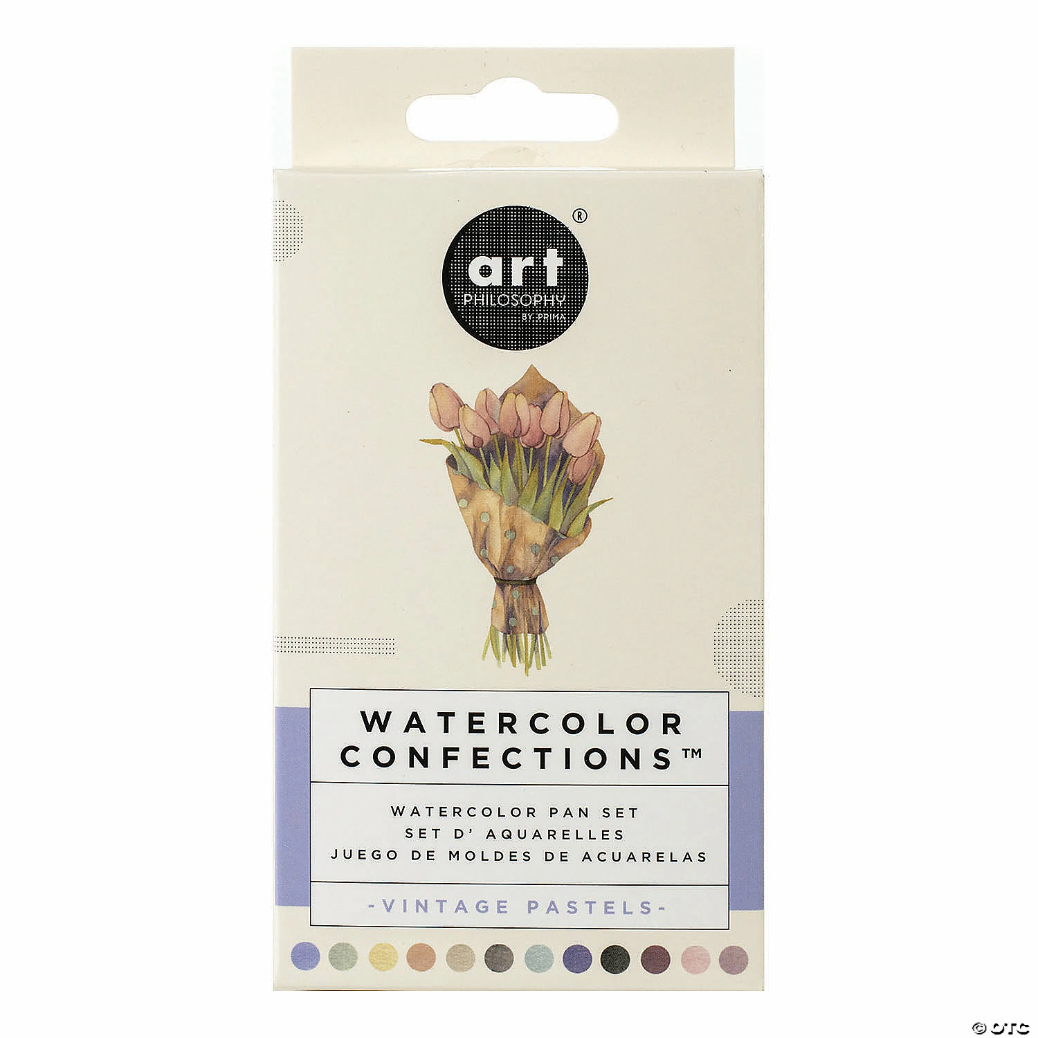 Hot Sale ✨ Prima Watercolor Confections Watercolor Pans - Vintage Pastel, 12/Pkg 🧨