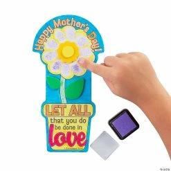 Budget 🔥 Religious 👩 Mother’s Day Thumbprint Bookmark Craft Kit - 12 Pc. 💯 -Crafts For Her Shop religious mother s day thumbprint bookmark craft kit 12 pc 14207932 a02
