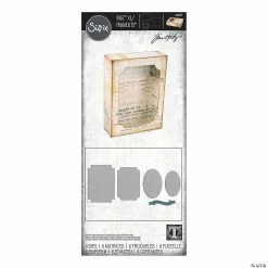 Brand new 🔔 Sizzix Bigz XL Die with Framelits By Tim Holtz - Curio Box 🎉