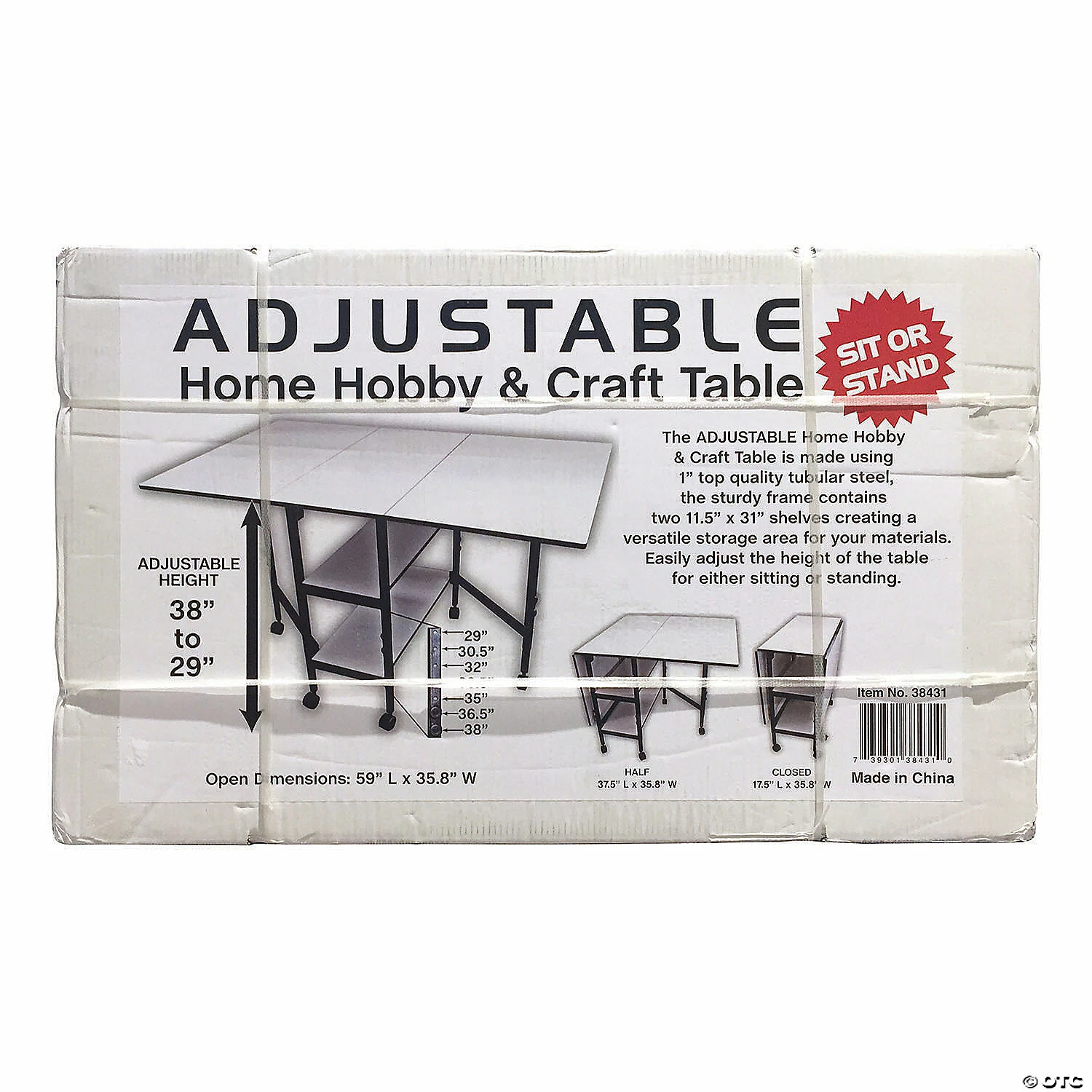 Coupon ๐ Sullivans Home Hobby Adjustable Height Foldable Table - 59"x35.8" ๐คฉ 5 Coupon ๐ Sullivans Home Hobby Adjustable Height Foldable Table - 59"x35.8" ๐คฉ - Image 3