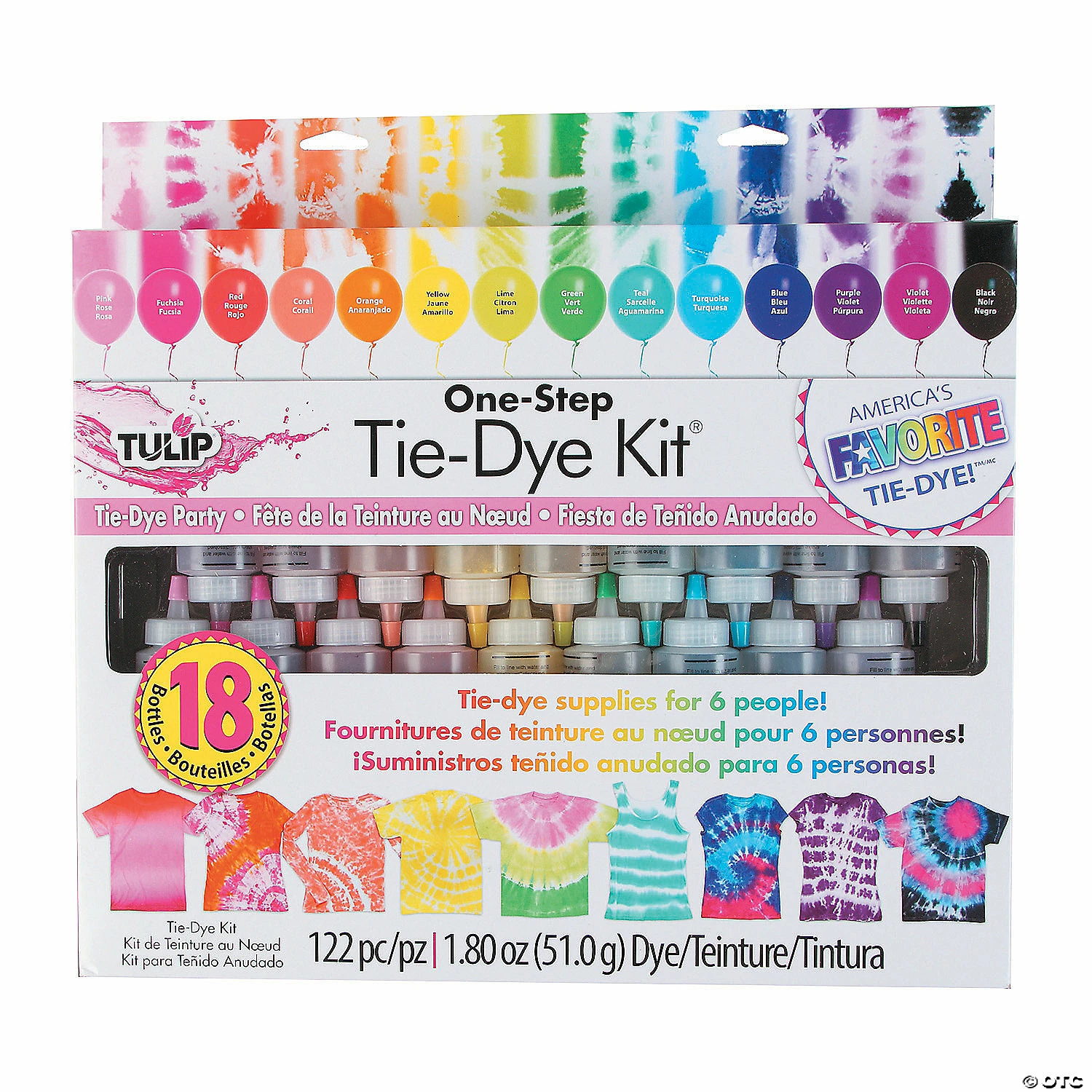 Buy 👍 Tulip® One-Step 18-Color Tie-Dye Boredom Buster Kit 😉 3 Buy 👍 Tulip® One-Step 18-Color Tie-Dye Boredom Buster Kit 😉