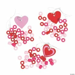 Brand new 🛒 Valentine Charm Beaded Bracelet Craft Kit - Makes 12 🥰 -Crafts For Her Shop valentine charm beaded bracelet craft kit makes 1213945199 a01