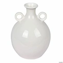 Budget 💯 Vickerman 10" Light Gray Ceramic Pot with Handles 💯